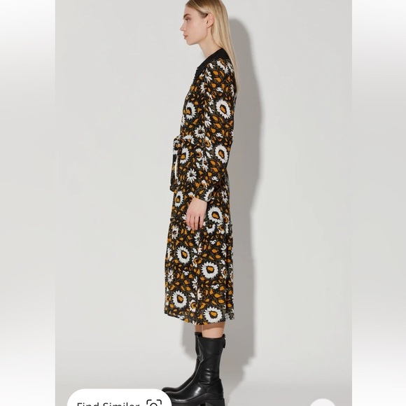 WALTER BAKER Luxembourg Bailee Midaxi Shirt Dress DAISY DARK FLORAL SIZE XL NWT - Picture 4 of 13